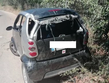 Σοβαρό τροχαίο στην Κρήτη προκλήθηκε από αδέσποτη γάτα (φώτο)